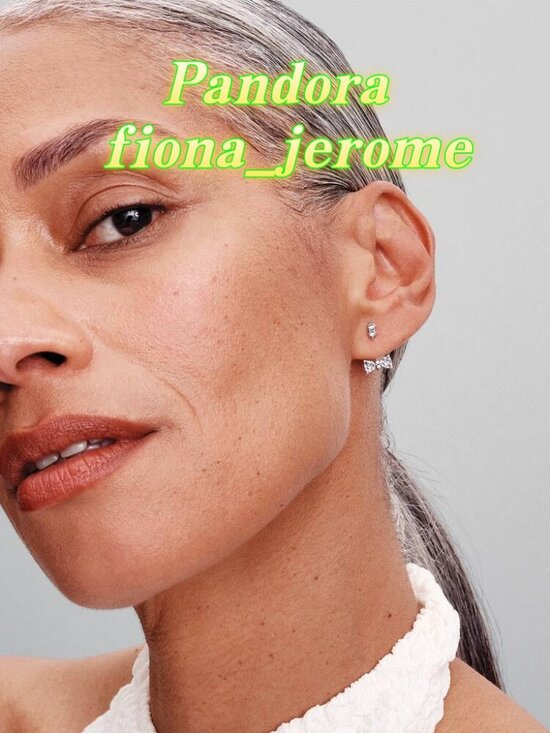 Pandora Sparkling Bow Drop Earrings - Picture 2 of 3